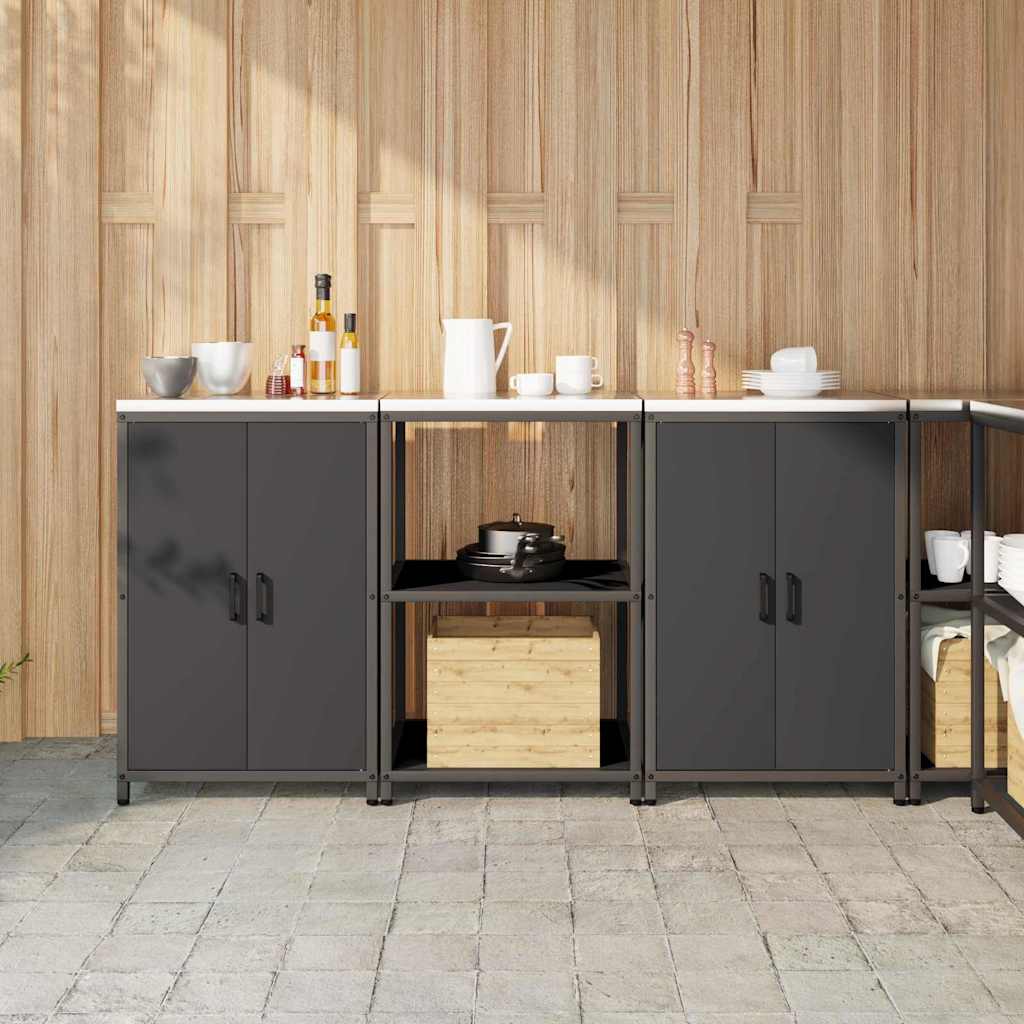 Ensemble De Rangement Cuisine Hattem 3 Pc Rouillé Acier