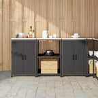 Ensemble De Rangement Cuisine Hattem 3 Pc Rouillé Acier