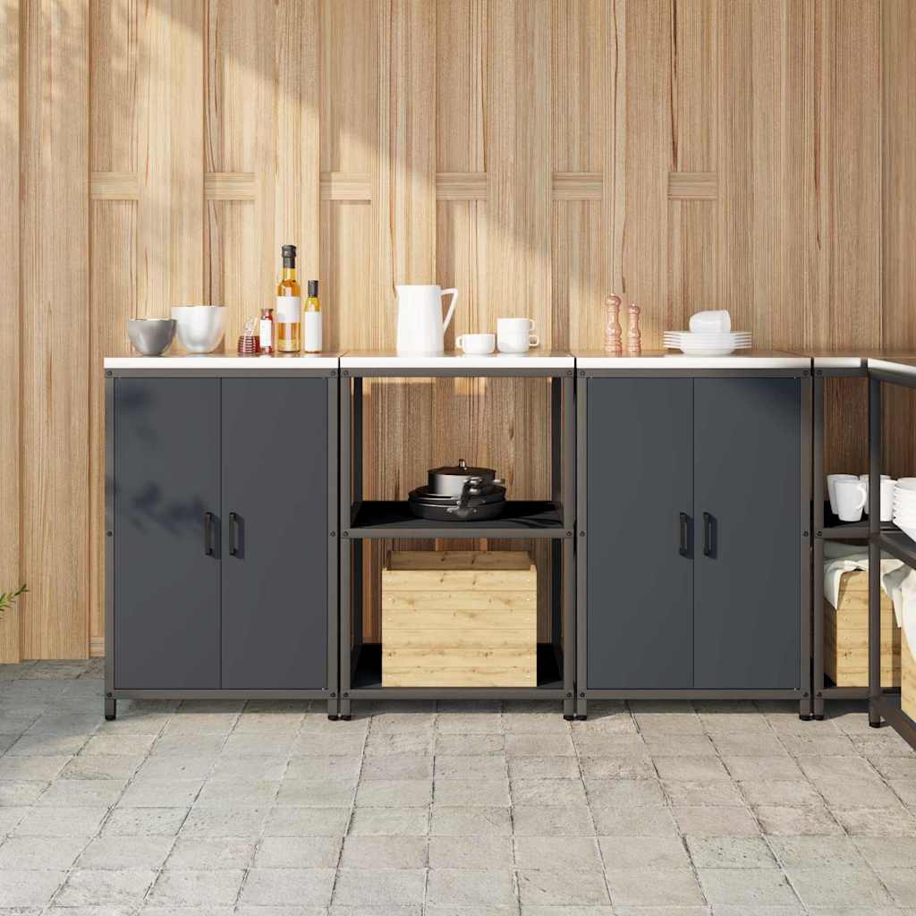 Ensemble De Rangement Cuisine Hattem 3 Pc Rouillé Acier