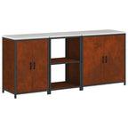 Ensemble De Rangement Cuisine Hattem 3 Pc Rouillé Acier