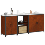 Ensemble De Rangement Cuisine Hattem 3 Pc Rouillé Acier