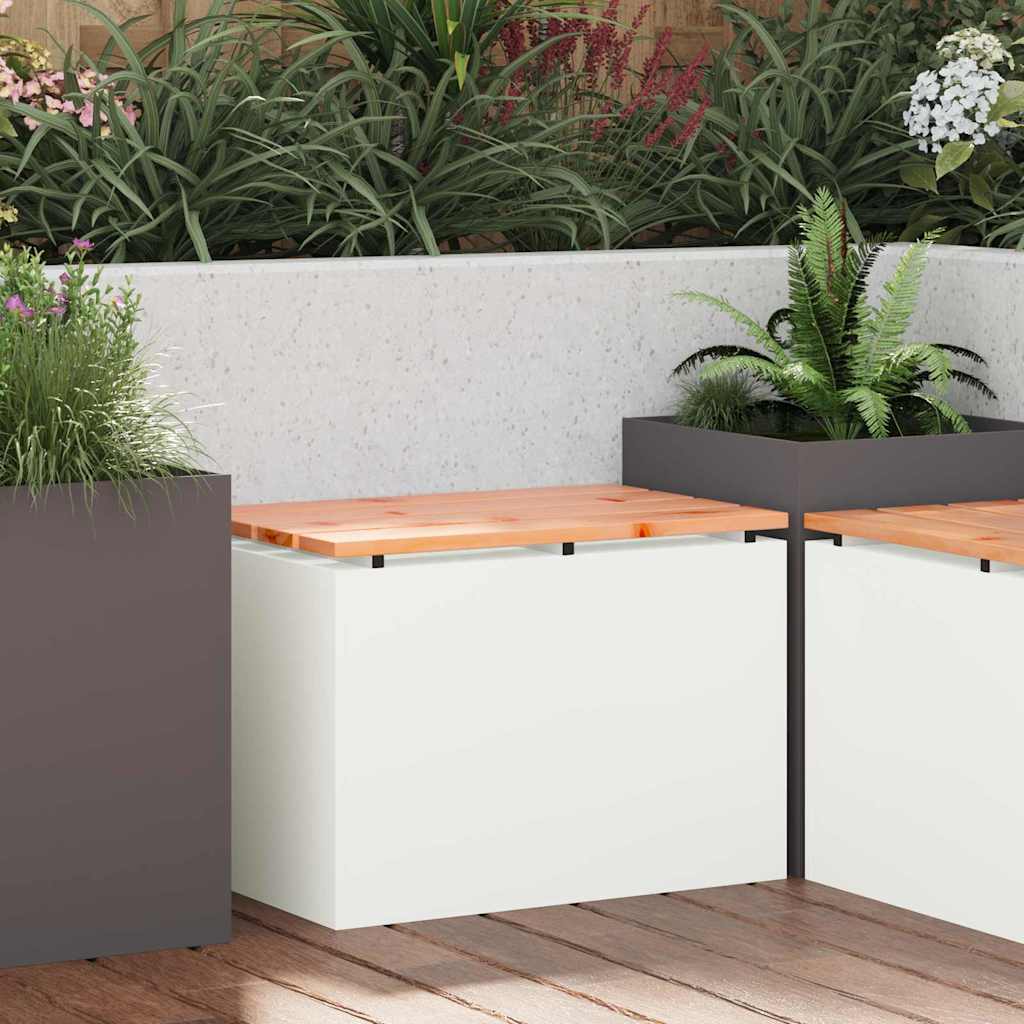 Banc De Jardin 1 -Seater Rouillé Carré