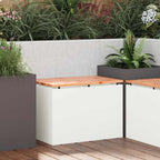 Banc De Jardin 1 -Seater Rouillé Carré