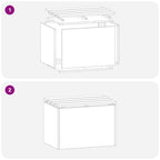 Banc De Jardin 1 -Seater Rouillé Rectangulaire