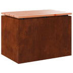 Banc De Jardin 1 -Seater Rouillé Rectangulaire
