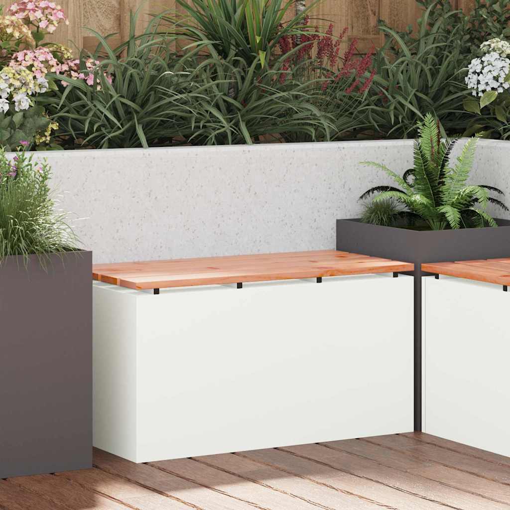 Banc De Jardin 1 -Seater Rouillé Carré