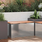 Banc De Jardin 1 -Seater Rouillé Carré