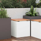Banc De Jardin 1 -Seater Rouillé Carré