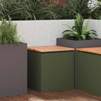 Banc De Jardin 1 -Seater Rouillé Carré