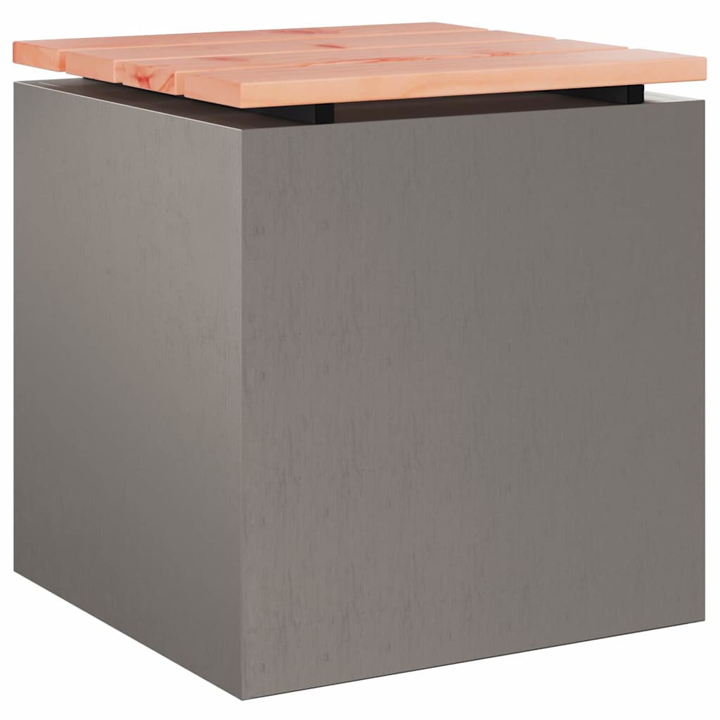 Banc De Jardin 1 -Seater Rouillé Carré