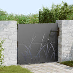 Portail De Jardin Acier Corten Conception D'herbe