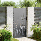 Portail De Jardin Acier Corten Conception D'herbe
