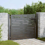 Portail De Jardin En Acier Corten, Design Carré