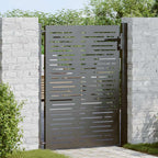Portail De Jardin En Acier Corten, Design Carré