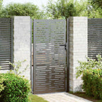 Portail De Jardin En Acier Corten, Design Carré