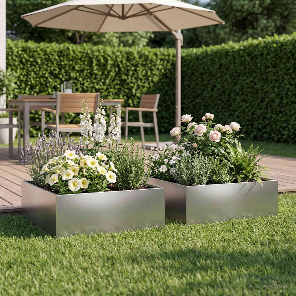 Jardinières 2 Pcs Acier Corten