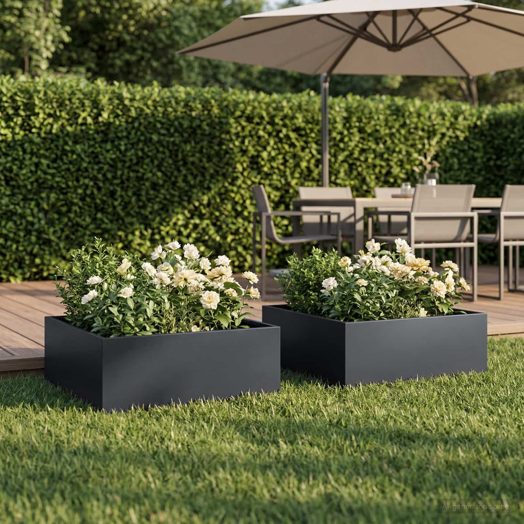 Jardinières 2 Pcs Acier Corten