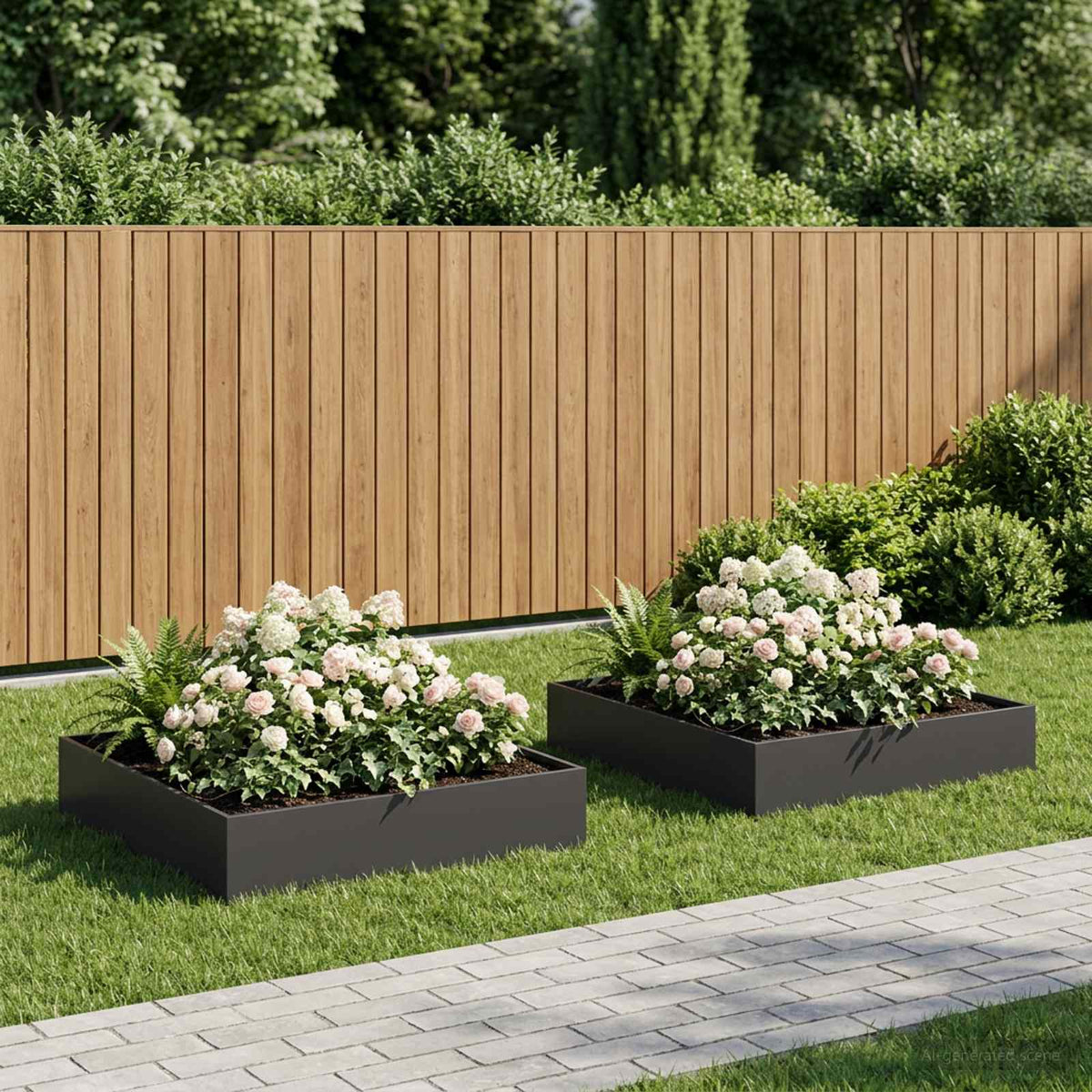 Jardinières 2 Pcs Acier Corten