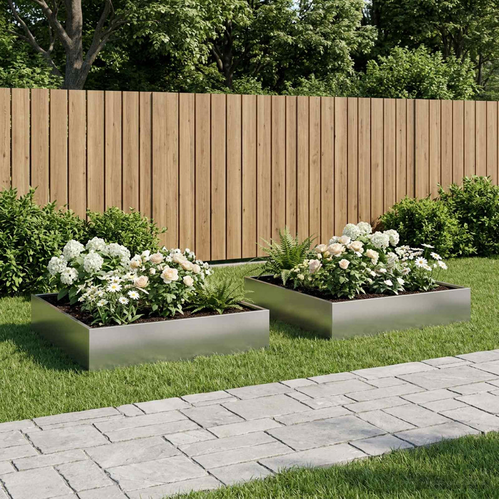 Jardinières 2 Pcs Acier Corten