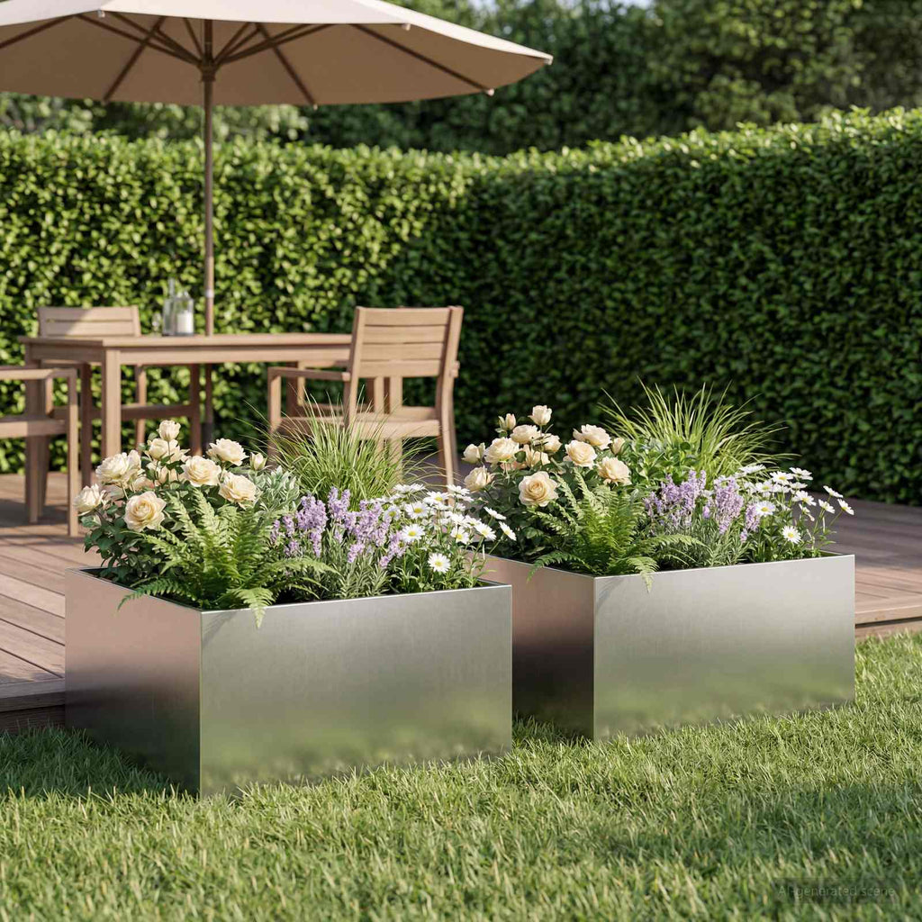Jardinières 2 Pcs Acier Corten