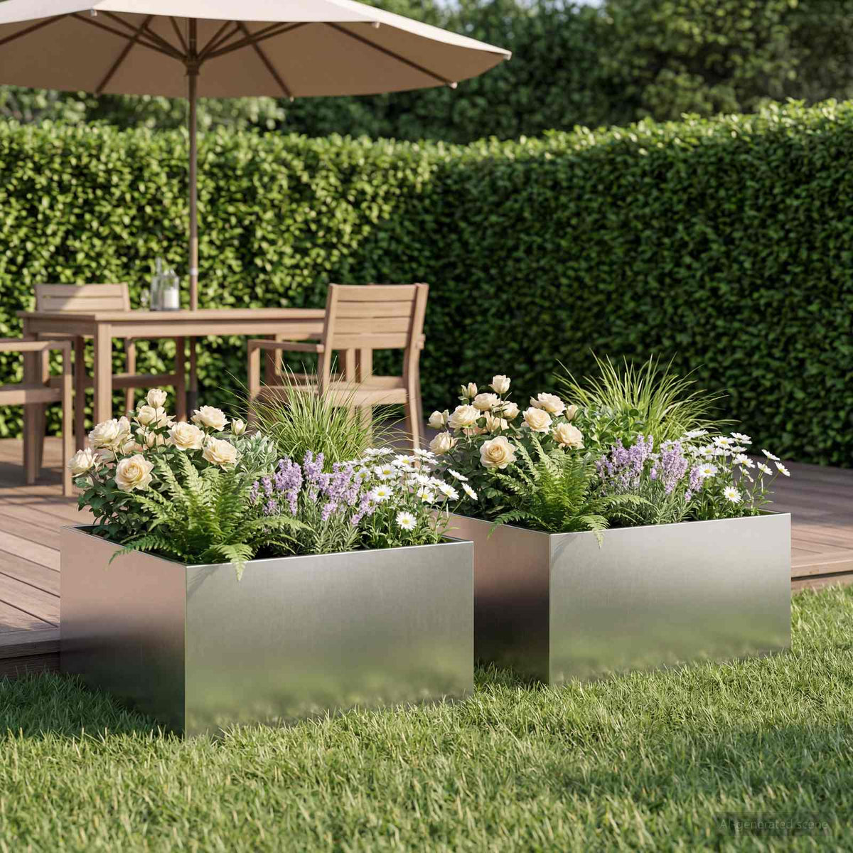 Jardinières 2 Pcs Acier Corten