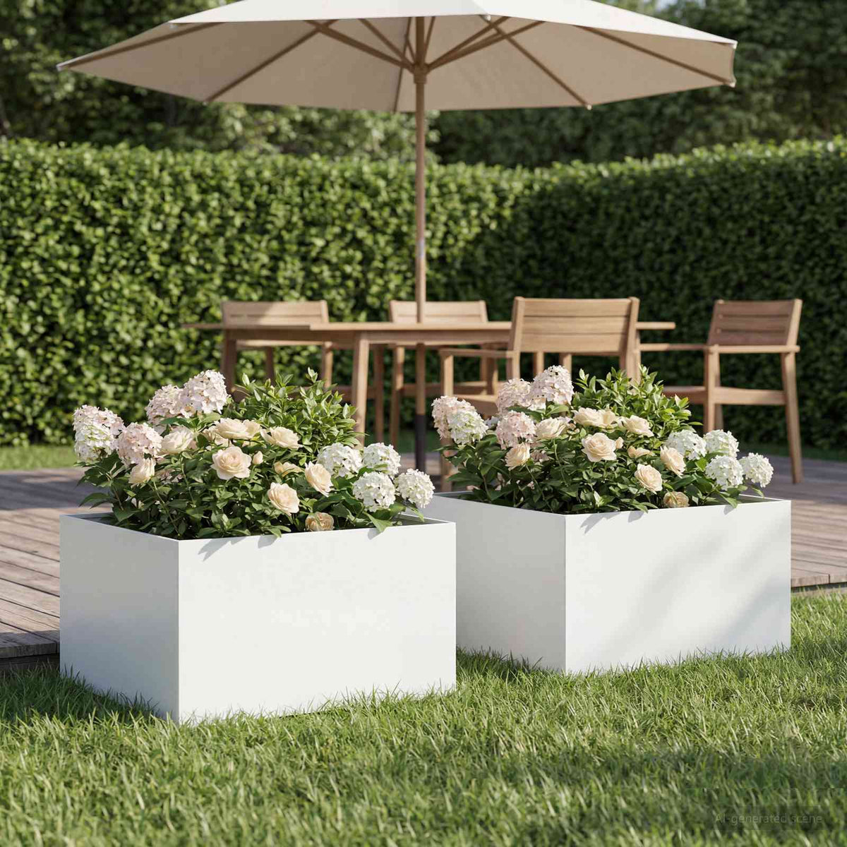 Jardinières 2 Pcs Acier Corten