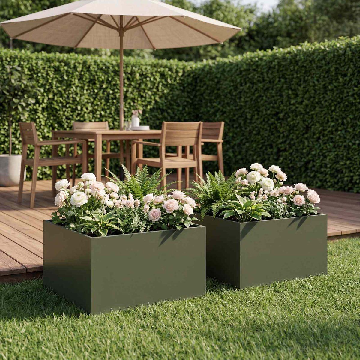 Jardinières 2 Pcs Acier Corten