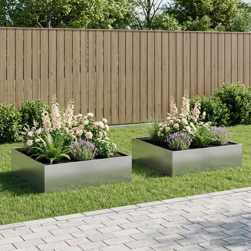 Jardinières 2 Pcs Acier Corten