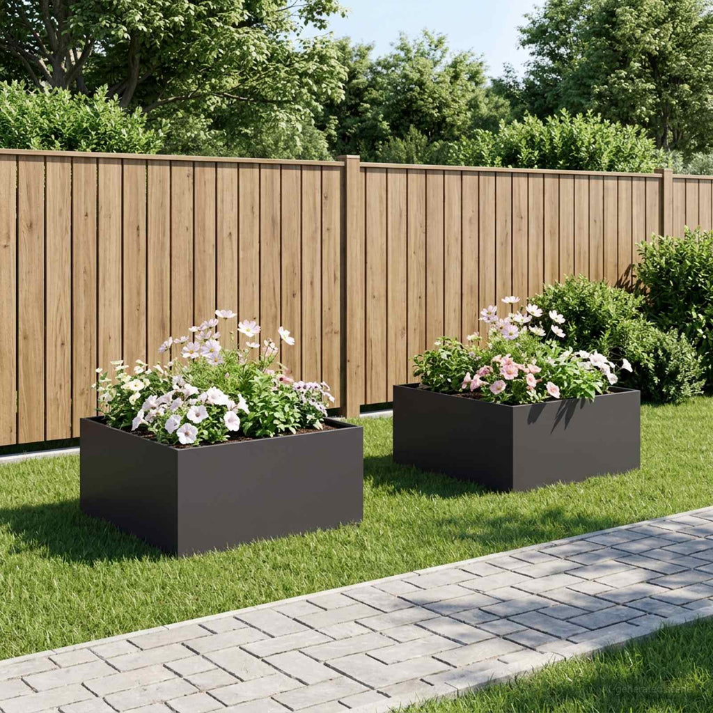 Jardinières 2 Pcs Acier Corten