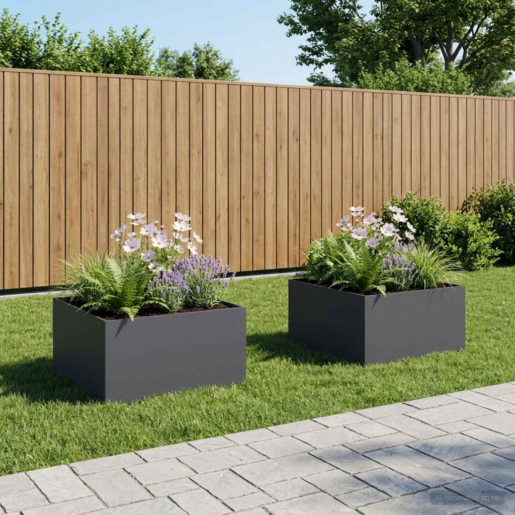 Jardinières 2 Pcs Acier Corten