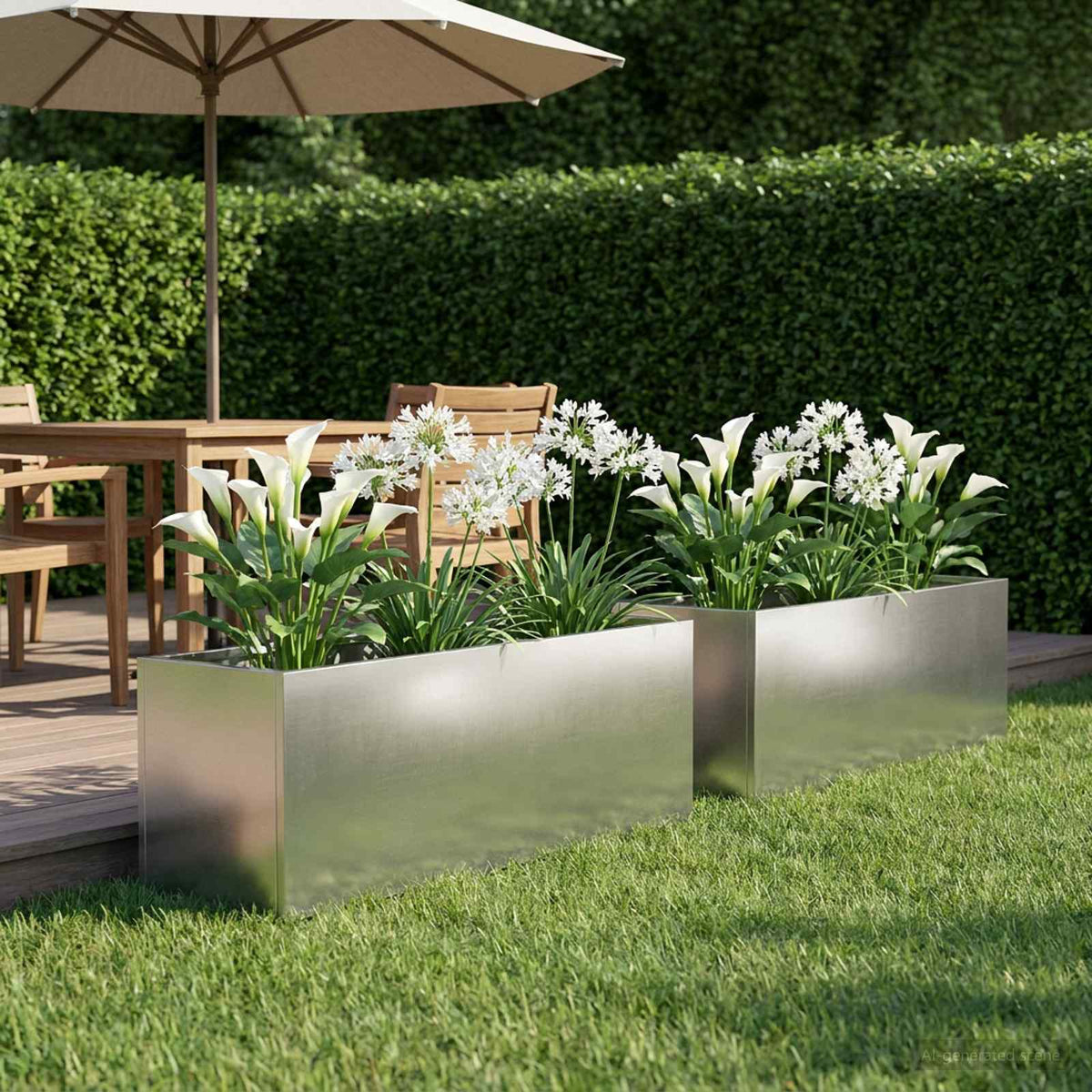 Jardinières 2 Pcs Acier Corten