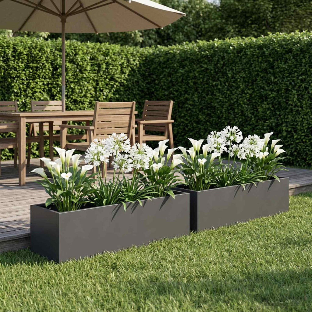 Jardinières 2 Pcs Acier Corten