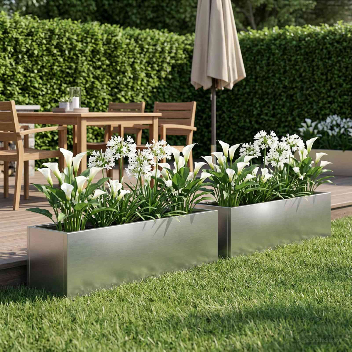 Jardinières 2 Pcs Acier Corten