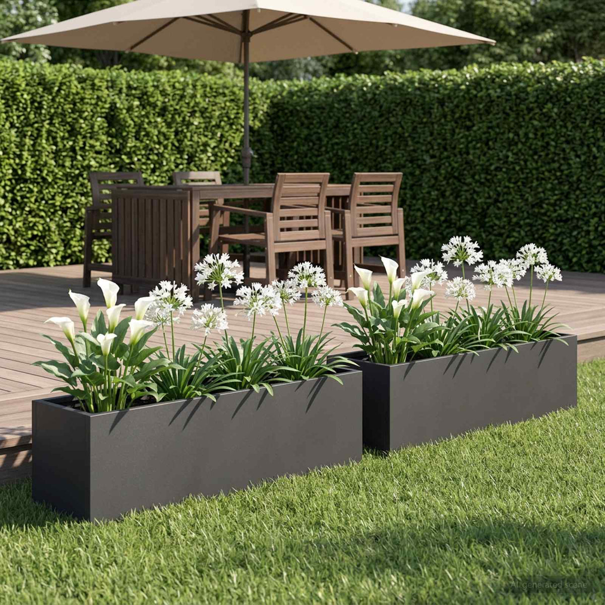 Jardinières 2 Pcs Acier Corten