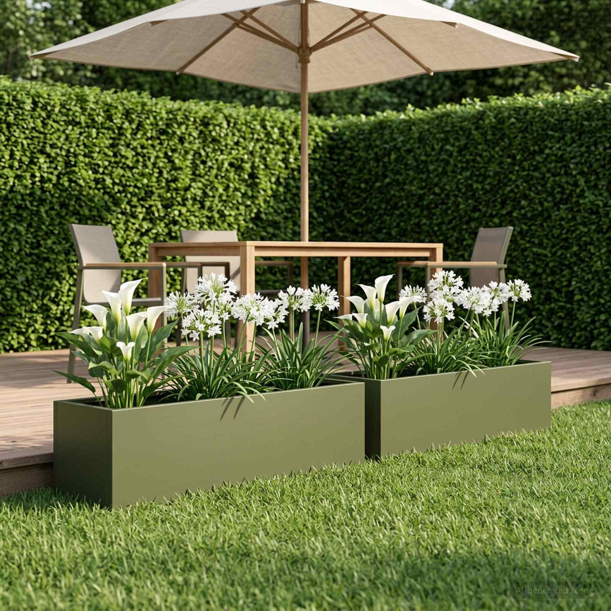 Jardinières 2 Pcs Acier Corten