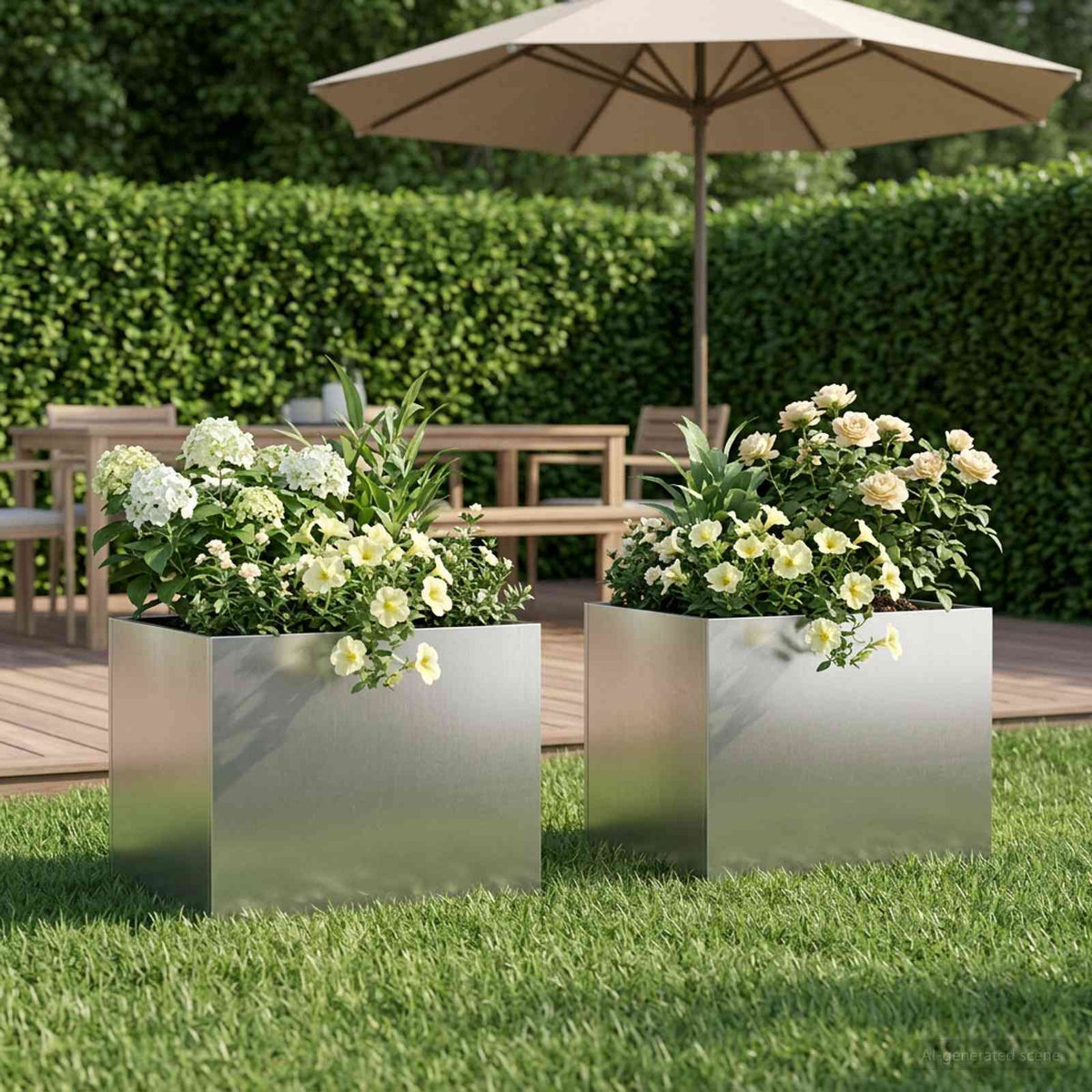 Jardinières 2 Pcs Acier Corten