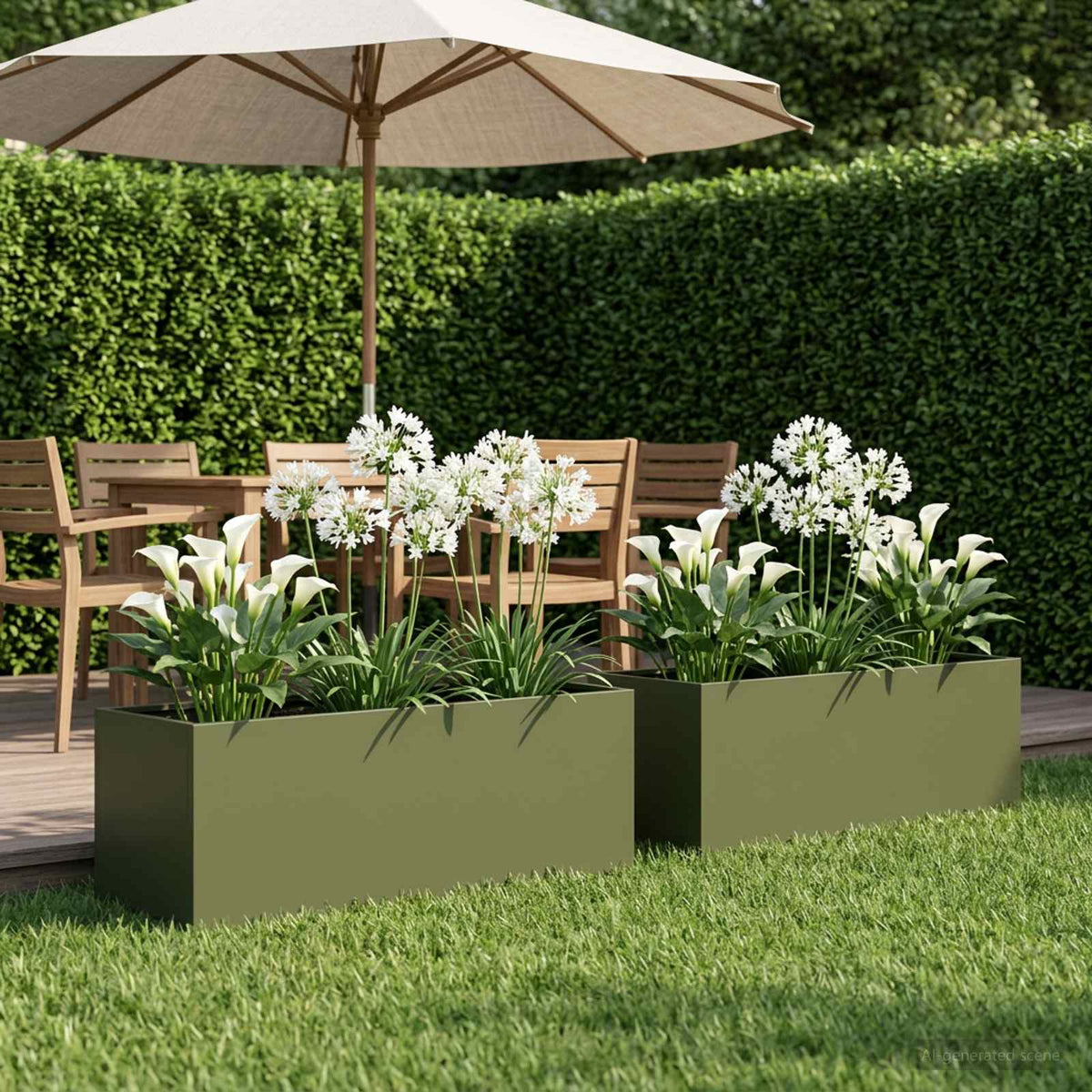 Jardinières 2 Pcs Acier Corten