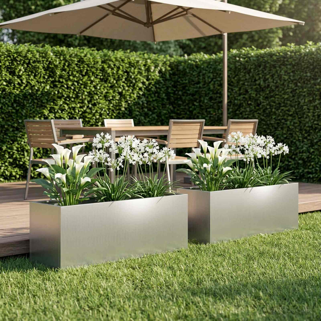 Jardinières 2 Pcs Acier Corten