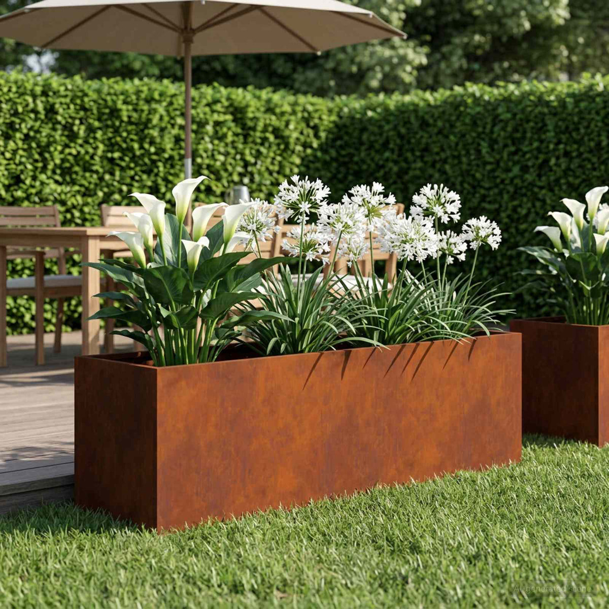 Jardinières 2 Pcs Acier Corten