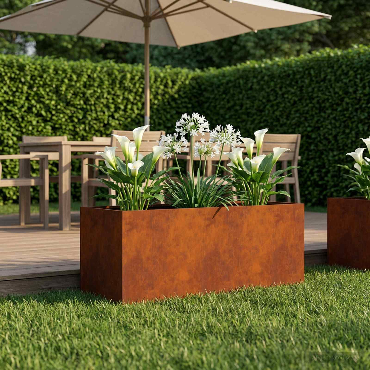 Jardinières 2 Pcs Acier Corten