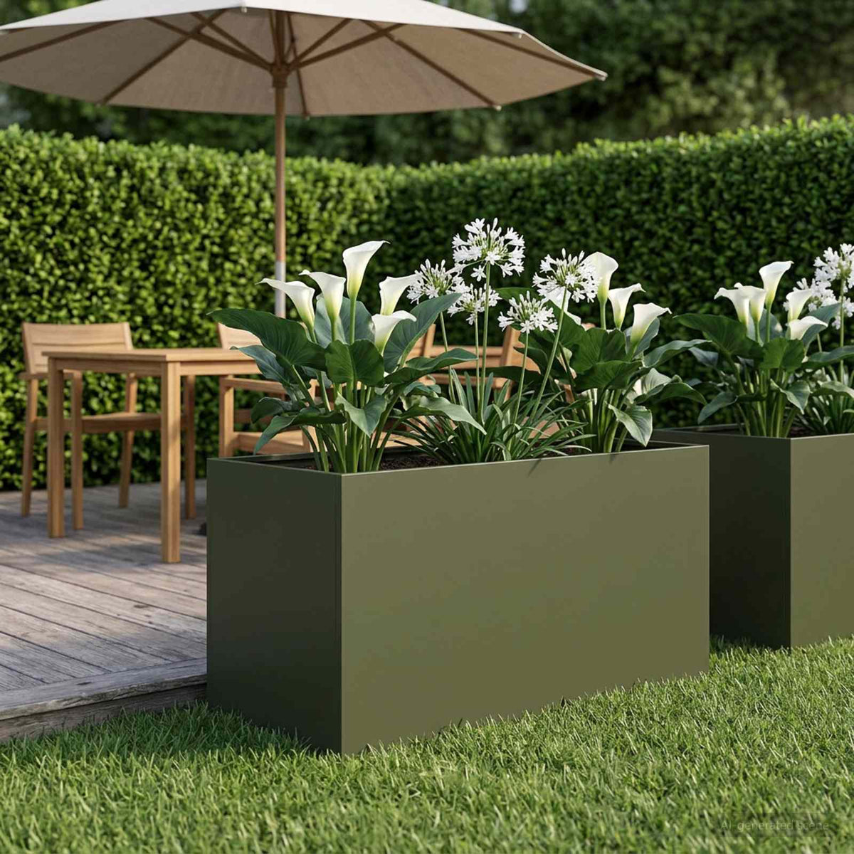 Jardinières 2 Pcs Acier Corten