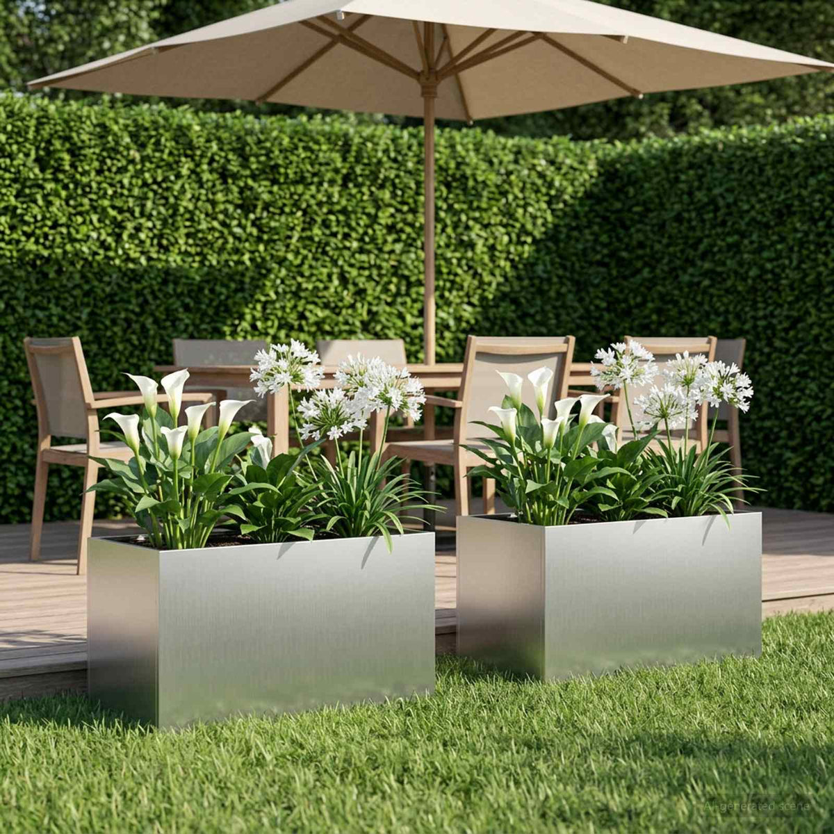 Jardinières 2 Pcs Acier Corten