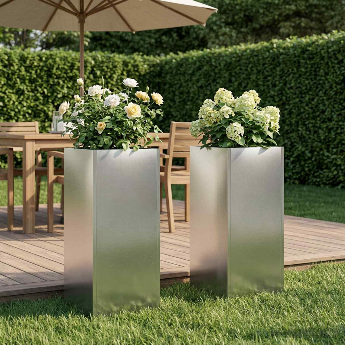 Jardinières 2 Pcs Acier Corten