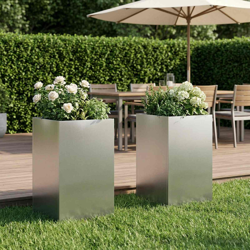 Jardinières 2 Pcs Acier Corten