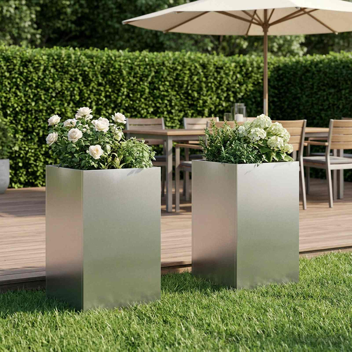 Jardinières 2 Pcs Acier Corten