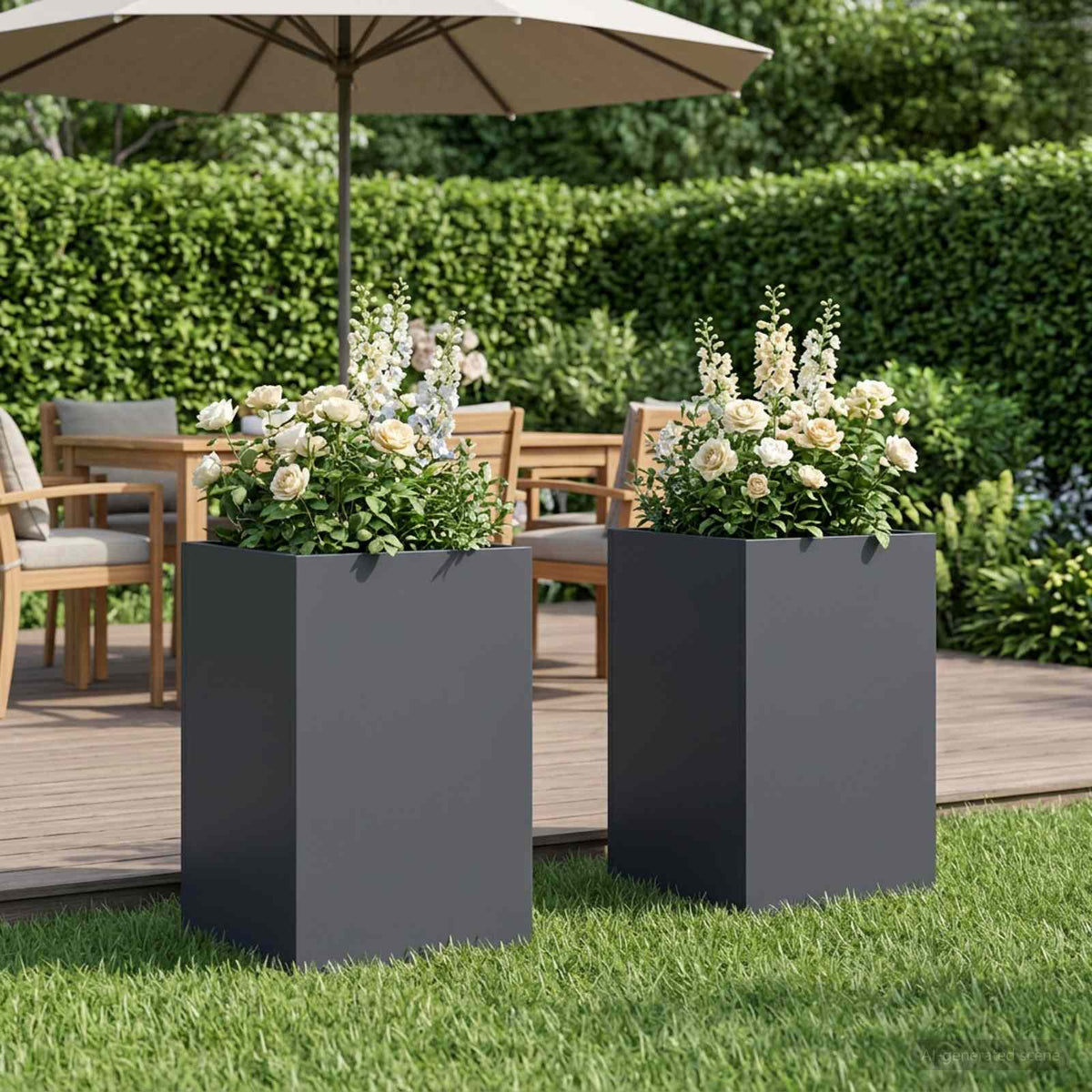 Jardinières 2 Pcs Acier Corten