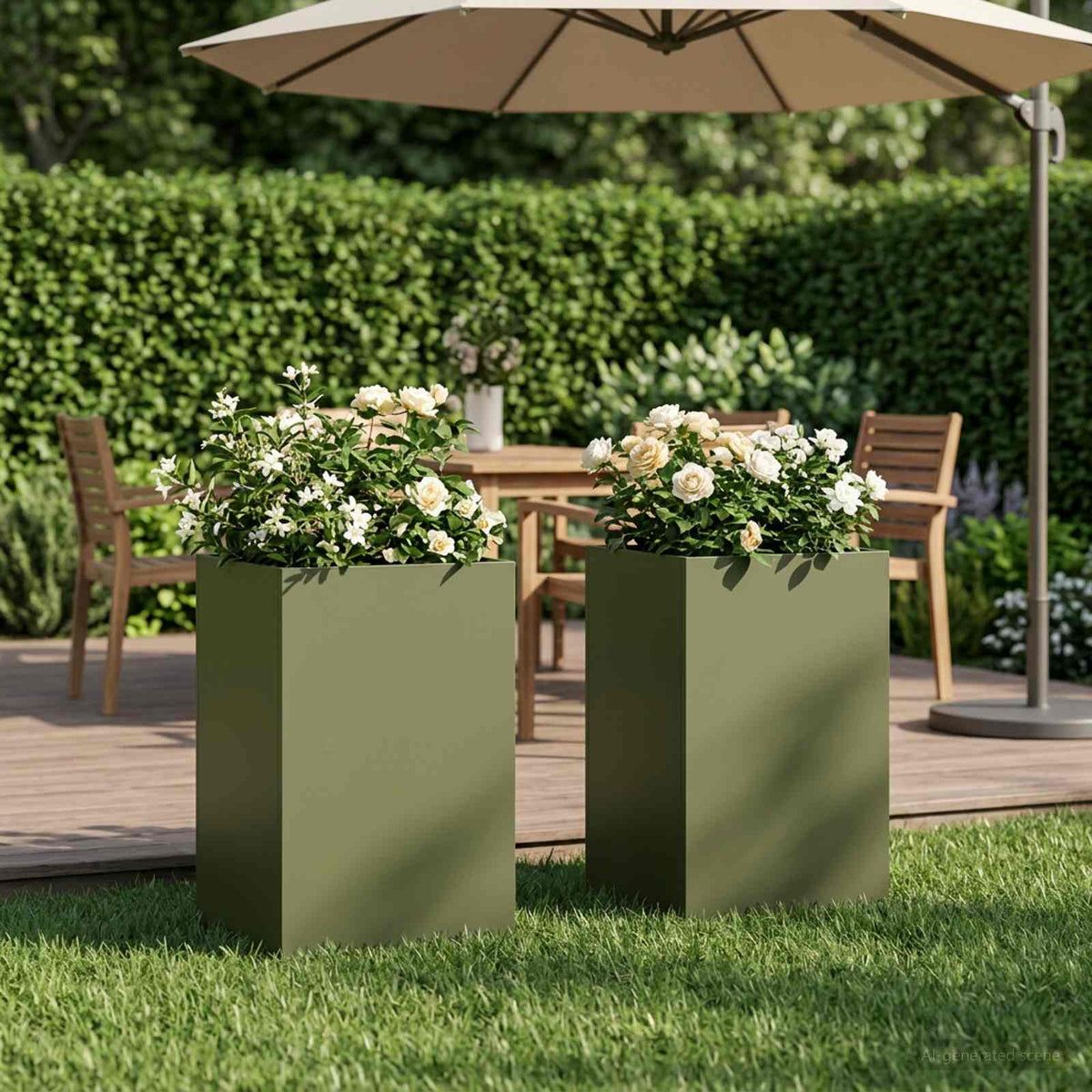 Jardinières 2 Pcs Acier Corten