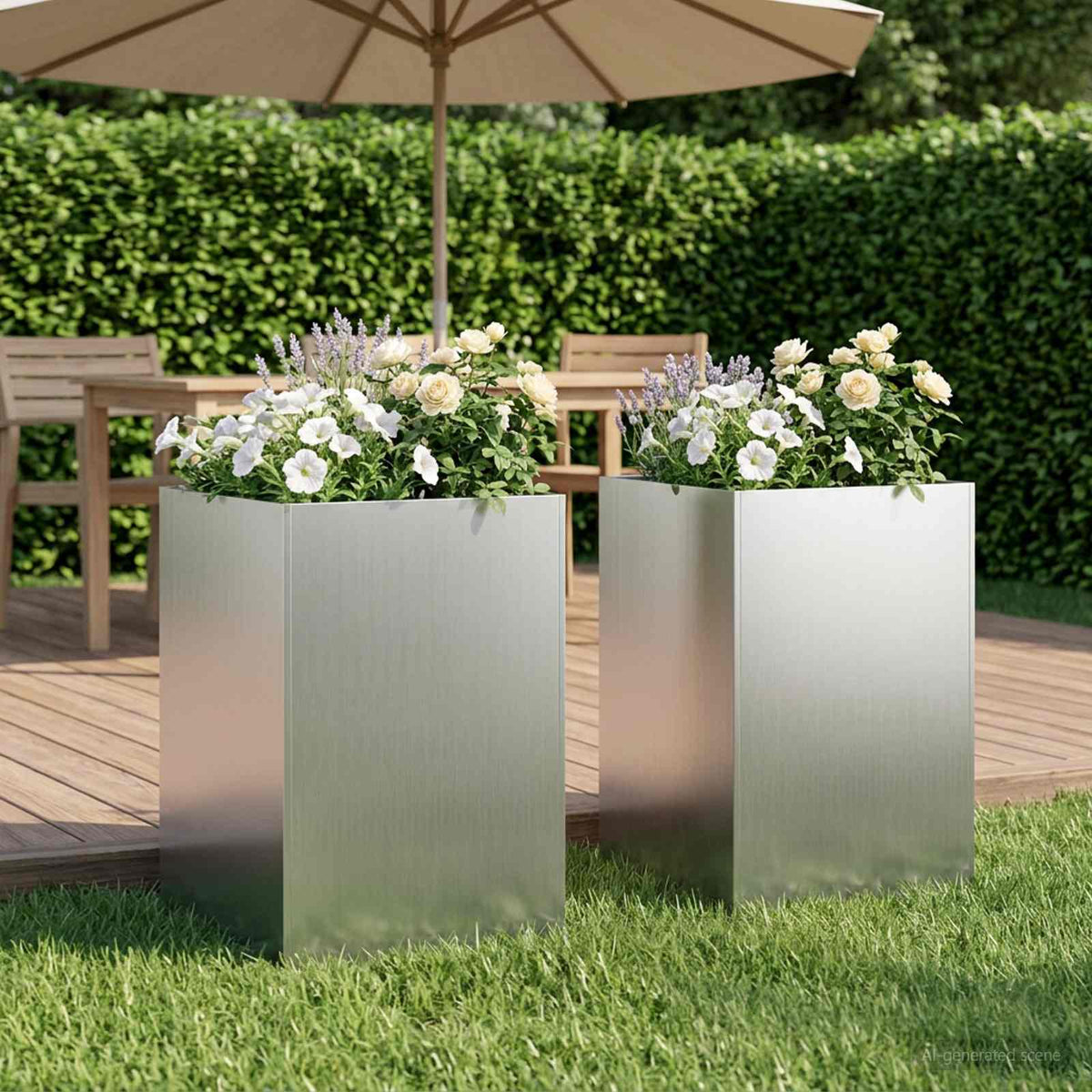 Jardinières 2 Pcs Acier Corten