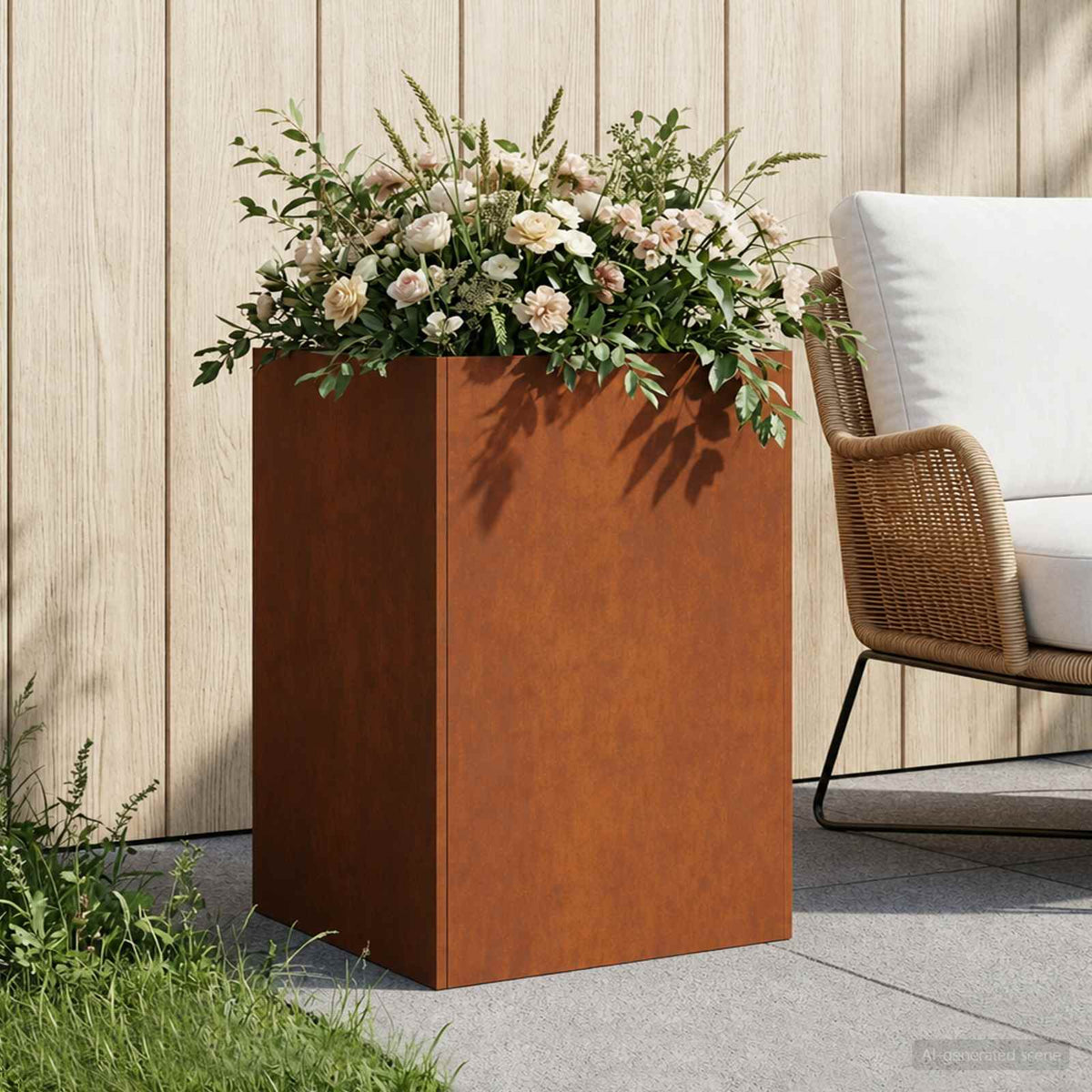 Jardinières 2 Pcs Acier Corten