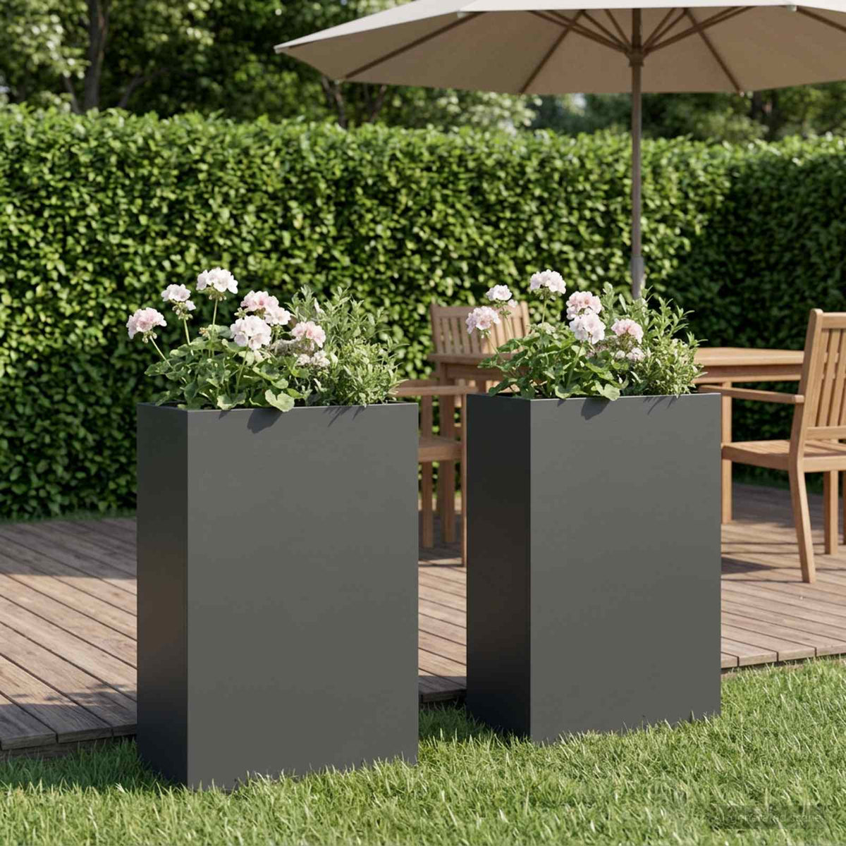 Jardinières 2 Pcs Acier Corten